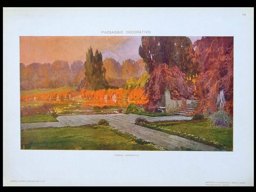 Italienische landschaft 1910 - italienische,